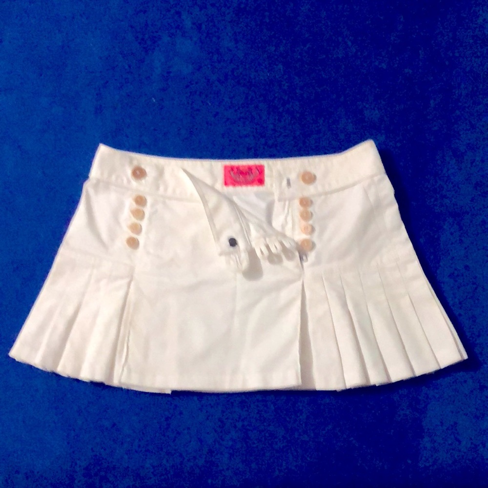 Vintage Juicy Couture White Mini Skirt